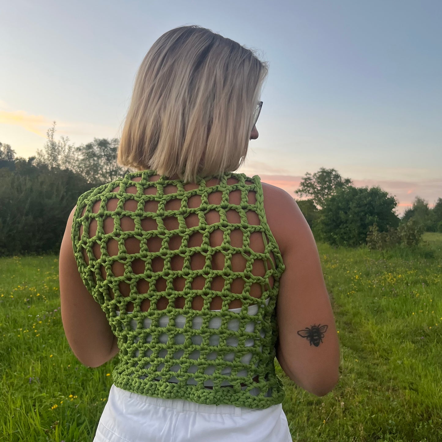 Top aus flexiblem Textilgarn